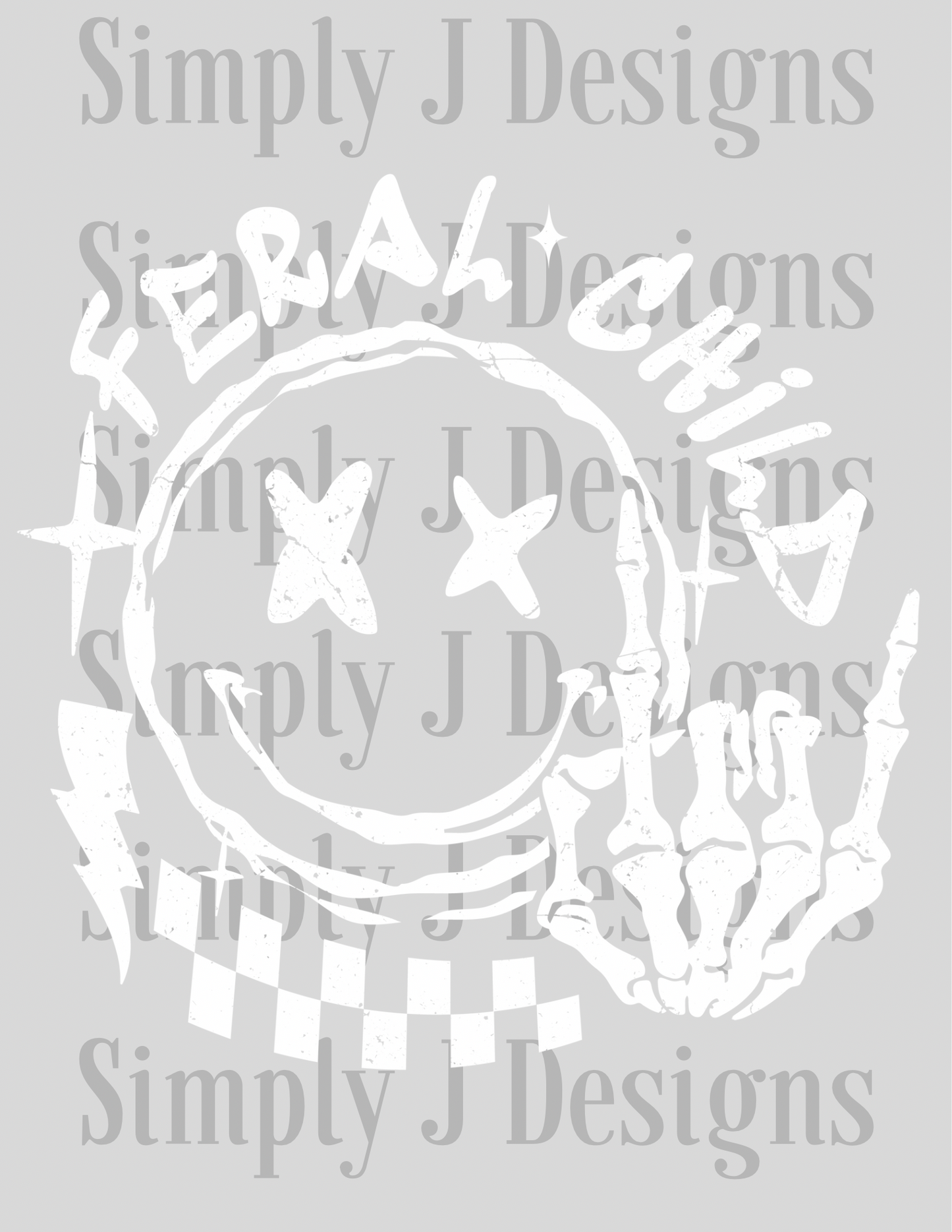 Single DTF Print - F108 (white distressed)