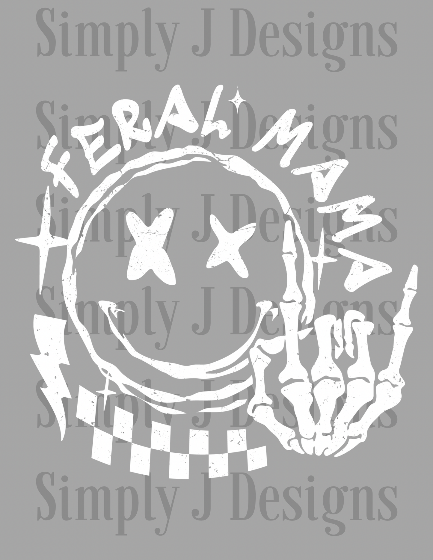 Single DTF Print - F106 (white distressed)